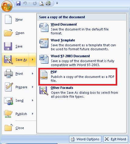 Word 2003 Convert To Pdf Missing